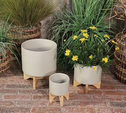 Footed Matte Planters
