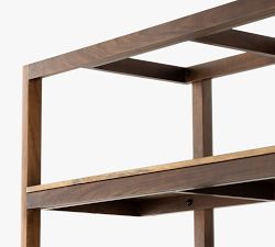 Hughes Wide Bookcase with Cabinets (84&quot;)