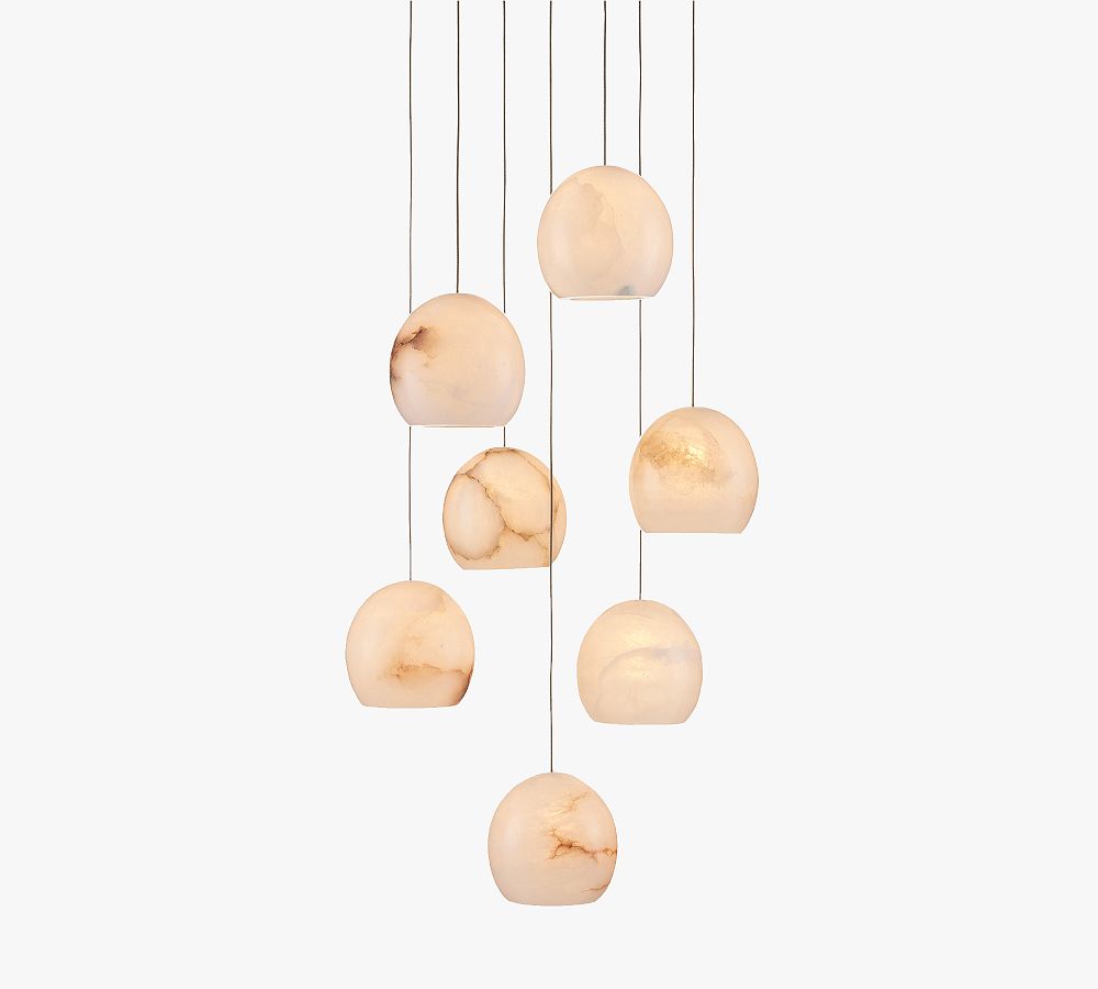 Leif 7-Light Alabaster Pendant (13&quot;)