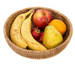 Tava Handwoven Rattan Fruit Bowl