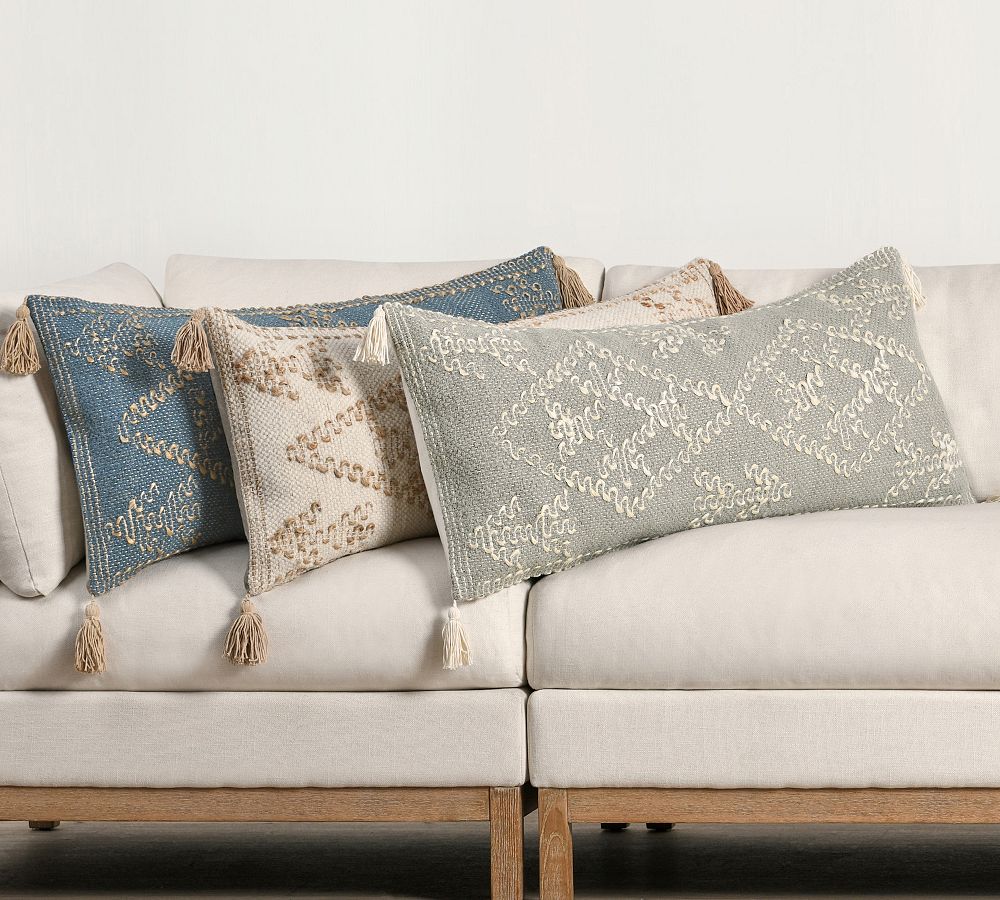 Caterine Handwoven Lumbar Pillow