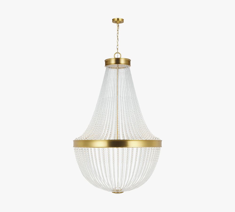 Claudia Crystal Beaded Chandelier (25&quot;-36&quot;)