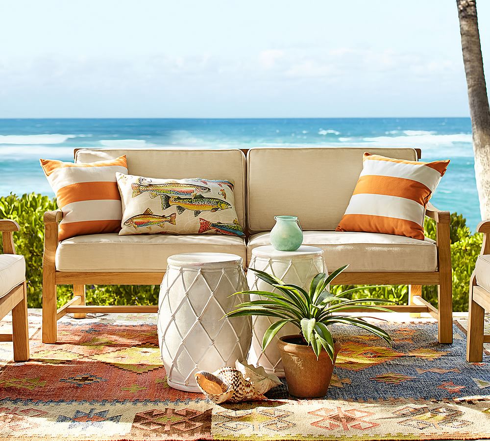 Hampstead 75.5&quot; Teak Sofa