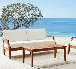 Hampstead 75.5&quot; Teak Sofa