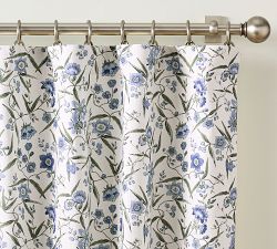 Iris Floral Blackout Curtain