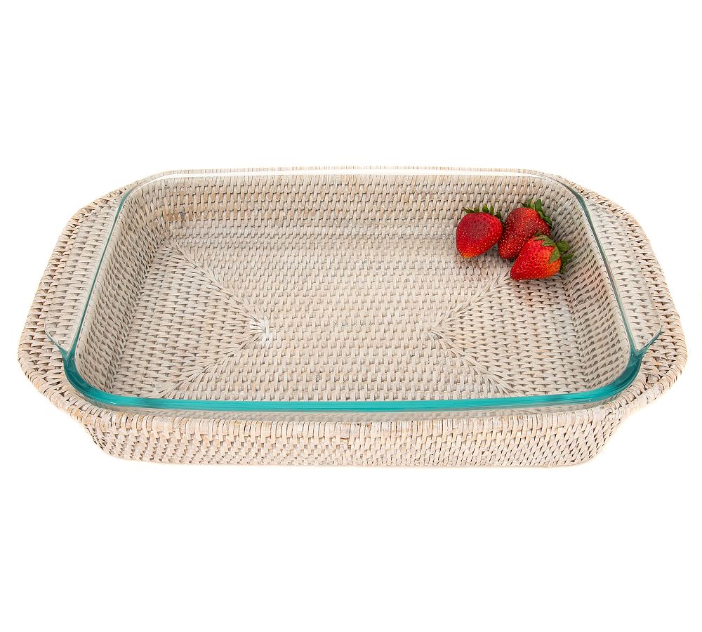 Tava Handwoven Rattan Rectangular Baker