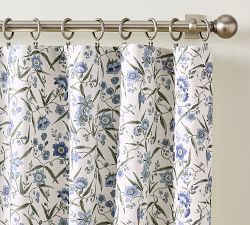 Iris Floral Blackout Curtain