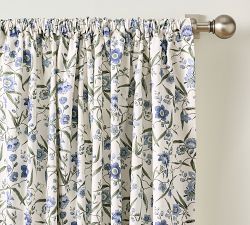 Iris Floral Blackout Curtain