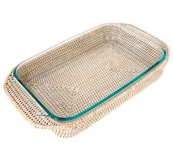 Tava Handwoven Rattan Rectangular Baker