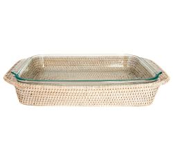 Tava Handwoven Rattan Rectangular Baker