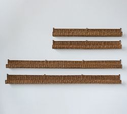 Handwoven Rattan Wall Shelf (60&quot;)