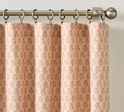 Rosewood Floral Blackout Curtain