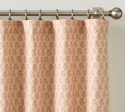 Rosewood Floral Blackout Curtain
