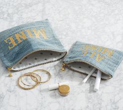 The Emily &amp; Meritt Sentiment Cosmetic Pouch - Set of 2