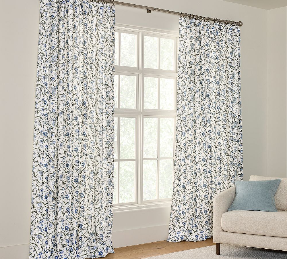 Iris Floral Curtain