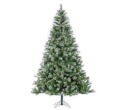 7.5ft Lit White Tipped Belmont Fir Artificial Christmas Tree