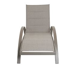 Aeko Outdoor Upholstered Stackable Chaise Lounge, Set of 2