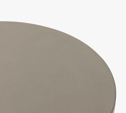 Temper Concrete Round Outdoor End Table (20&quot;)