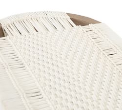 Keiko Teak Woven Outdoor Bench