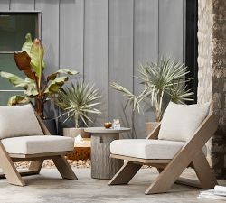 Temper Concrete Round Outdoor End Table (20&quot;)