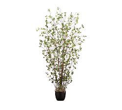 Faux Mini Leaf Plants In Ceramic Planter