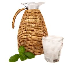 Tava Handwoven Rattan Thermos