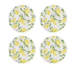Lemons Bone China 16-Piece Dinnerware Set