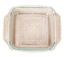 Tava Handwoven Rattan Square Baker