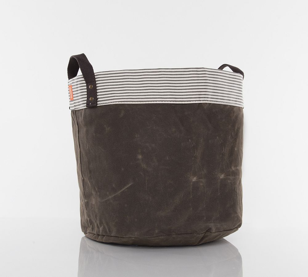 Brixton Waxed Canvas Storage Basket