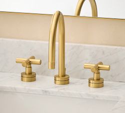 Hewitt Cross Handle Widespread Bathroom Sink Faucet