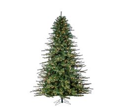 Lit Faux Norfolk Pine Christmas Trees