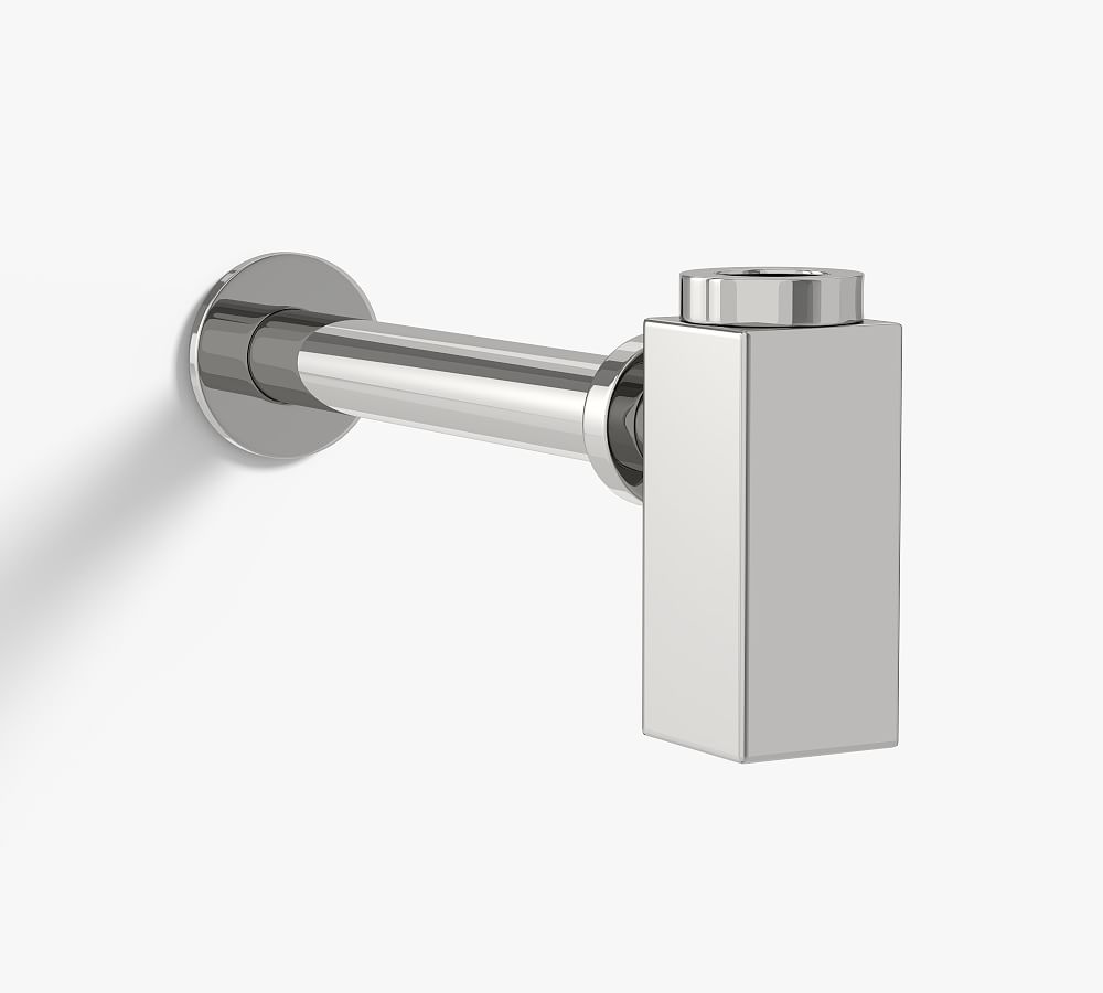Modern Square Sink Drain 1-1/4&rdquo; P-Trap