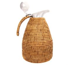 Tava Handwoven Rattan Thermos