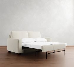 PB Comfort Square Arm Deluxe Sleeper Sofa with Memory Foam Mattress (78&quot;)