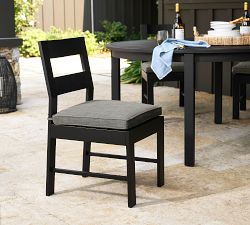 Malibu Metal Grand Dining Table + Chair Outdoor Dining Set