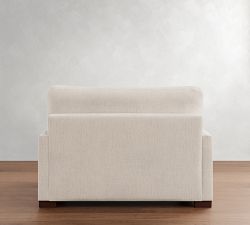 Turner Square Arm Twin Sleeper Sofa with Memory Foam Mattress (55&quot;)