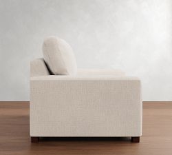 Turner Square Arm Twin Sleeper Sofa with Memory Foam Mattress (55&quot;)