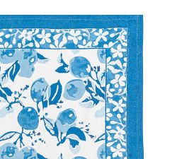 Citron Block Print Cotton Tea Towel, Set of 3