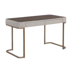 Blade Faux Leather Writing Desk (54&quot;)
