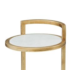 Callista Round Marble Cocktail Table (10&quot;)
