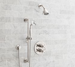 Warby Cross Handle Thermostatic Shower Set with Handshower