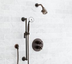 Warby Cross Handle Thermostatic Shower Set with Handshower