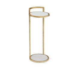 Callista Round Marble Cocktail Table (10&quot;)