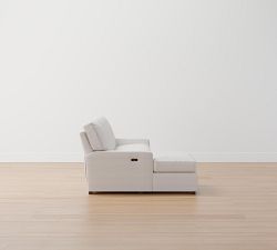 Turner Square Arm Power Reclining Chaise Sectional (105&quot;&ndash;117&quot;)
