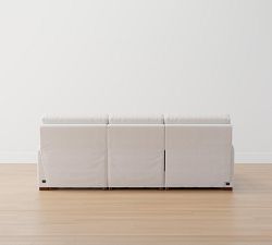 Turner Square Arm Power Reclining Chaise Sectional (105&quot;&ndash;117&quot;)