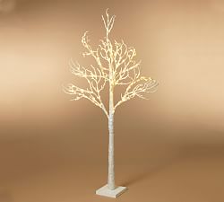 Lit Icy White Tree - 71&quot;