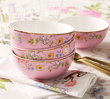 Cynthia Rowley Midsummer Night's Dream Cereal Bowls Set of