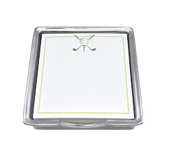 Recycled Aluminum Golf Clubs Note Pad Set