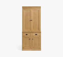 Aubrey Narrow Storage Shelf with Cabinet (36&quot;)&#8203;