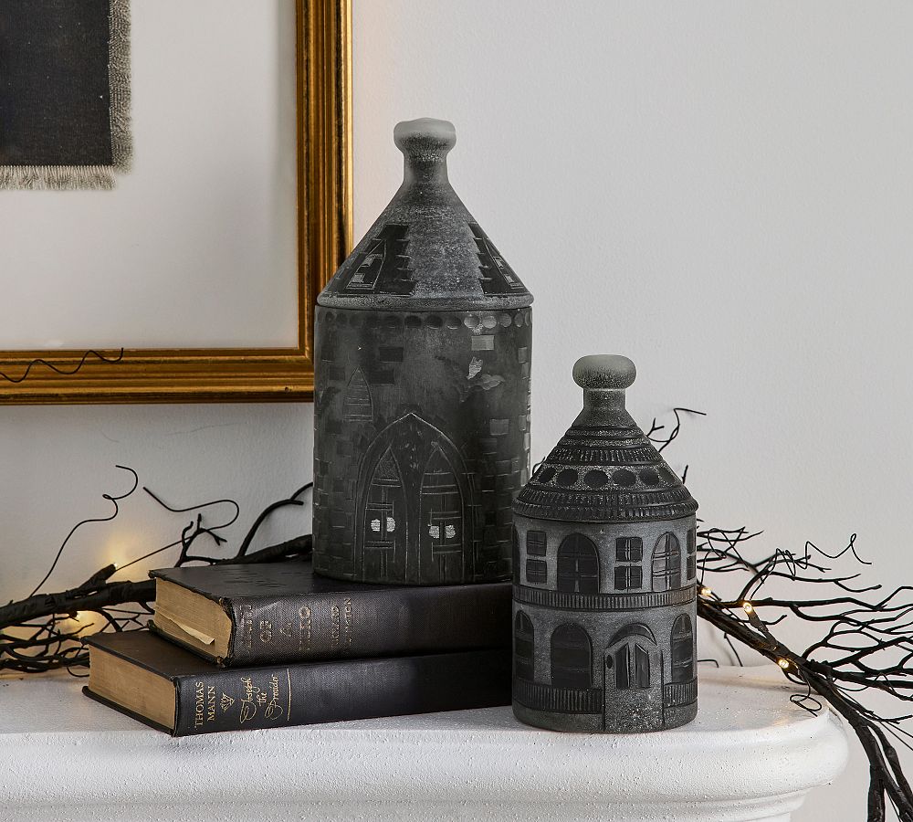 Haunted House Candlepot - Midnight Embers